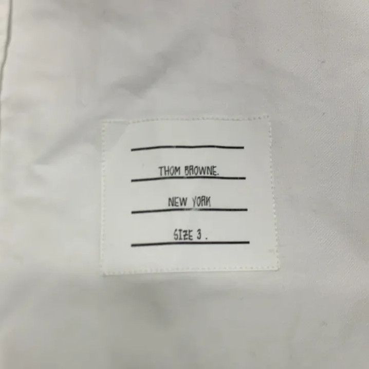 Thom Browne Thom Browne White Casual Short Sleeve Shirt Size US M / EU 48-50 / 2 - 6 Thumbnail