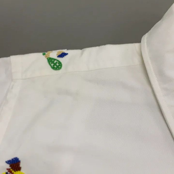 Thom Browne Thom Browne White Casual Short Sleeve Shirt Size US M / EU 48-50 / 2 - 9 Thumbnail
