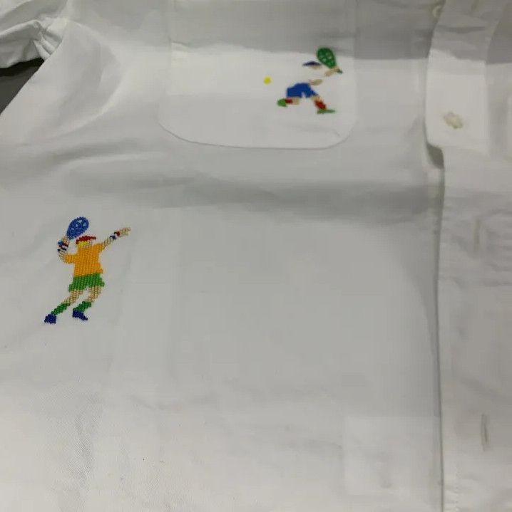 Thom Browne Thom Browne White Casual Short Sleeve Shirt Size US M / EU 48-50 / 2 - 10 Thumbnail