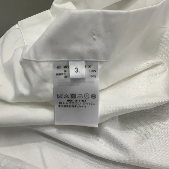 Thom Browne Thom Browne White Casual Short Sleeve Shirt Size US M / EU 48-50 / 2 - 4 Thumbnail
