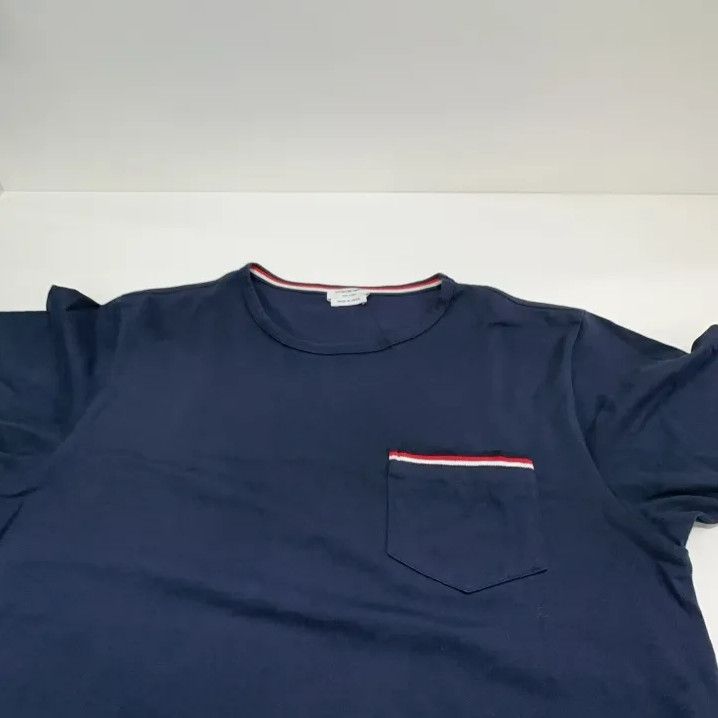 Thom Browne Thom Browne Navy Short Sleeve T-Shirt Size US M / EU 48-50 / 2 - 11 Thumbnail