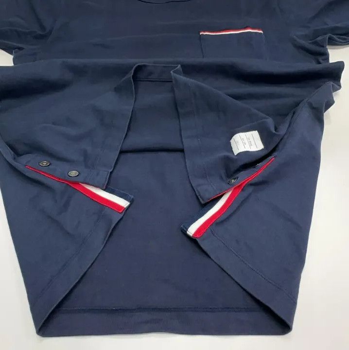 Thom Browne Thom Browne Navy Short Sleeve T-Shirt Size US M / EU 48-50 / 2 - 14 Thumbnail