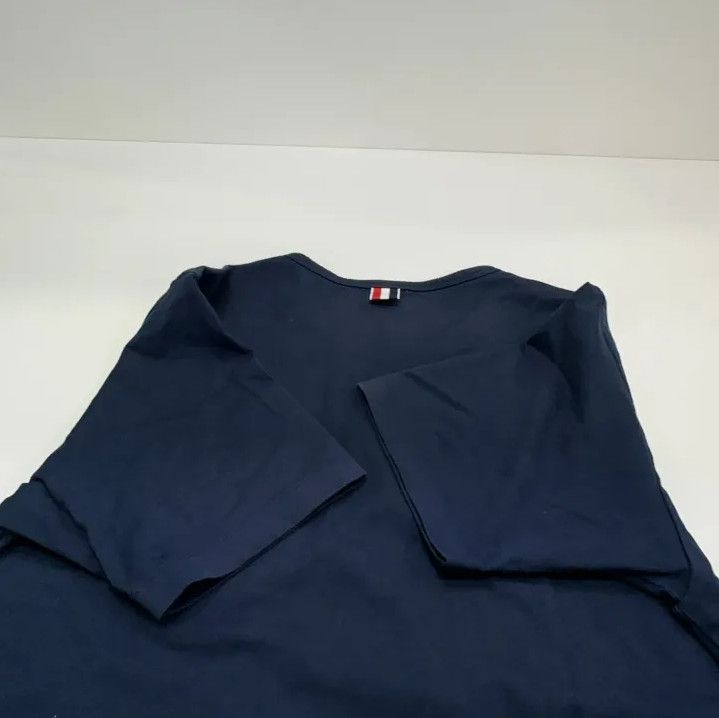 Thom Browne Thom Browne Navy Short Sleeve T-Shirt Size US M / EU 48-50 / 2 - 16 Thumbnail