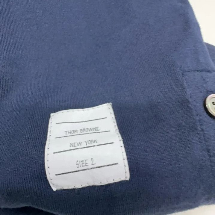 Thom Browne Thom Browne Navy Short Sleeve T-Shirt Size US M / EU 48-50 / 2 - 5 Thumbnail