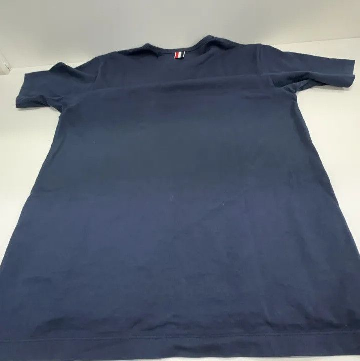 Thom Browne Thom Browne Navy Short Sleeve T-Shirt Size US M / EU 48-50 / 2 - 17 Thumbnail