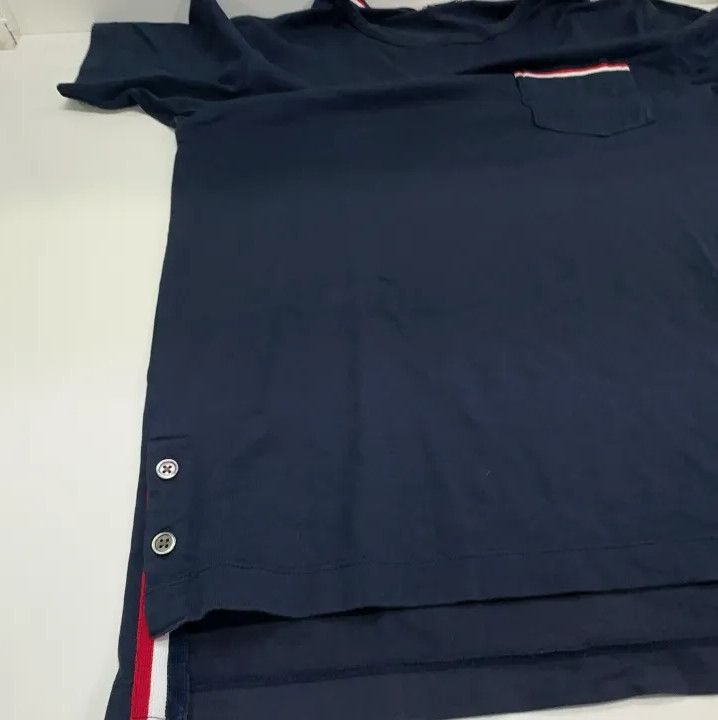 Thom Browne Thom Browne Navy Short Sleeve T-Shirt Size US M / EU 48-50 / 2 - 12 Thumbnail