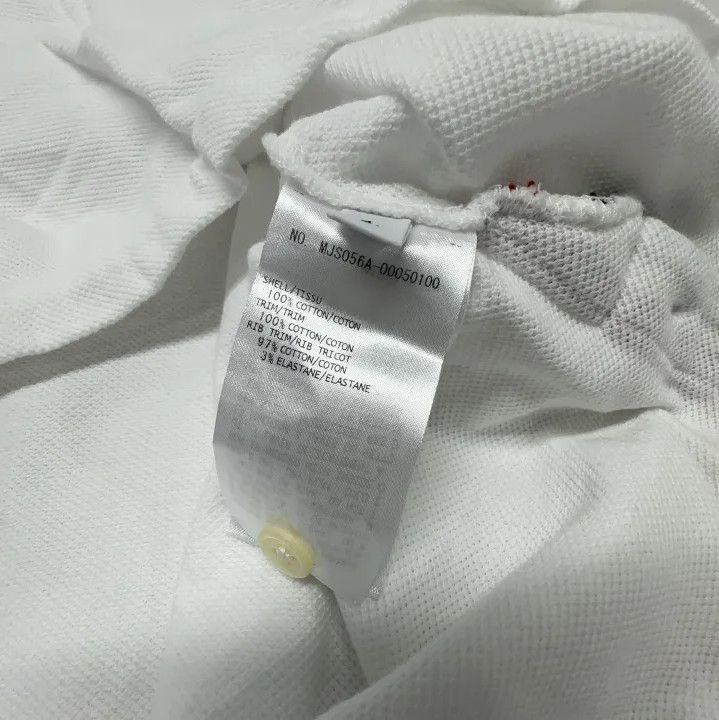 Thom Browne Thom Browne White Stripe Cotton Short Sleeve Tee Size US XL / EU 56 / 4 - 4 Thumbnail