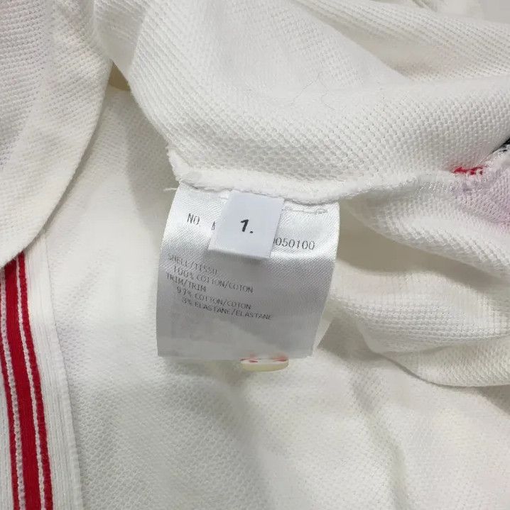 Thom Browne Thom Browne White Striped Cotton Short Sleeve T-Shirt Size US S / EU 44-46 / 1 - 5 Thumbnail