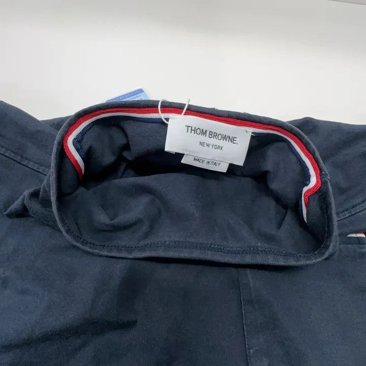 Thom Browne Thom Browne Navy Blue Short Sleeve T-Shirt Size US M / EU 48-50 / 2 - 7 Thumbnail