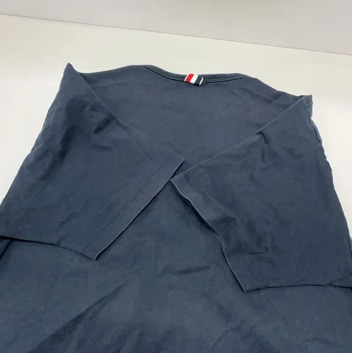 Thom Browne Thom Browne Navy Blue Short Sleeve T-Shirt Size US M / EU 48-50 / 2 - 14 Thumbnail