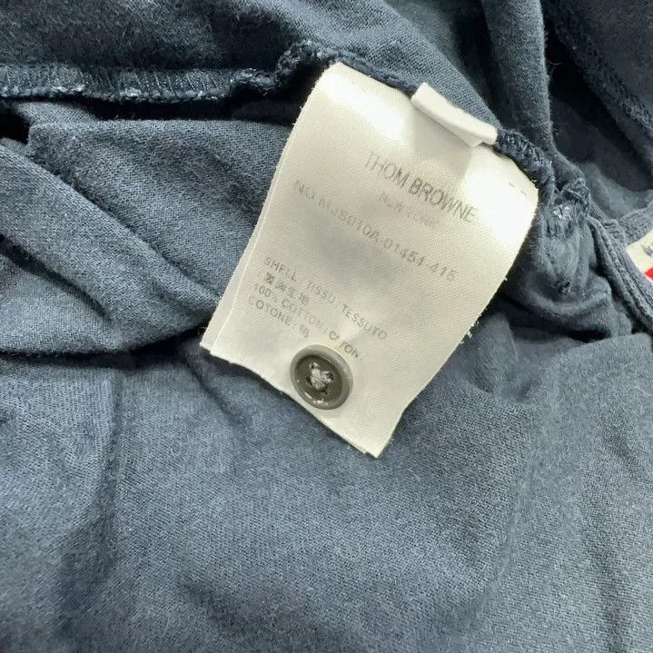 Thom Browne Thom Browne Navy Blue Short Sleeve T-Shirt Size US M / EU 48-50 / 2 - 4 Thumbnail
