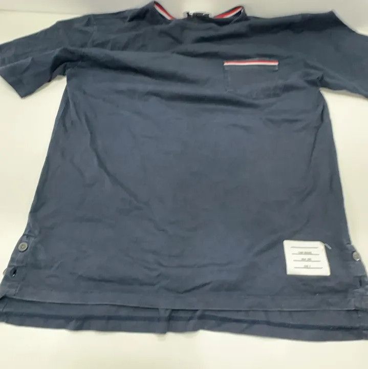 Thom Browne Thom Browne Navy Blue Short Sleeve T-Shirt Size US M / EU 48-50 / 2 - 10 Thumbnail