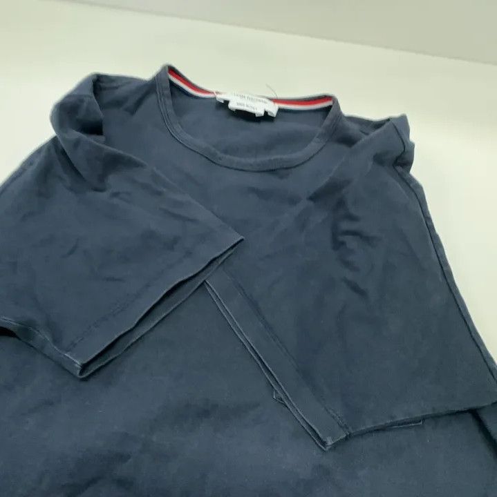 Thom Browne Thom Browne Navy Blue Short Sleeve T-Shirt Size US M / EU 48-50 / 2 - 12 Thumbnail