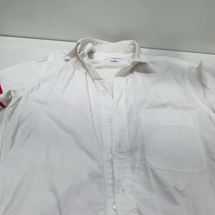 Thom Browne Thom Browne White Long Sleeve Button-Up Shirt Size US S / EU 44-46 / 1 - 8 Thumbnail