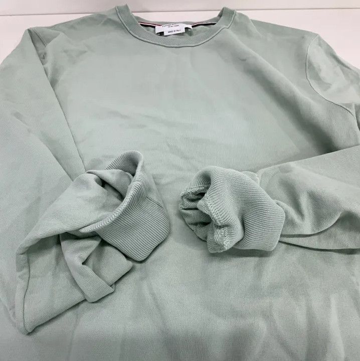 Thom Browne Thom Browne Men's Green Long Sleeve Sweatshirt Size US S / EU 44-46 / 1 - 11 Thumbnail