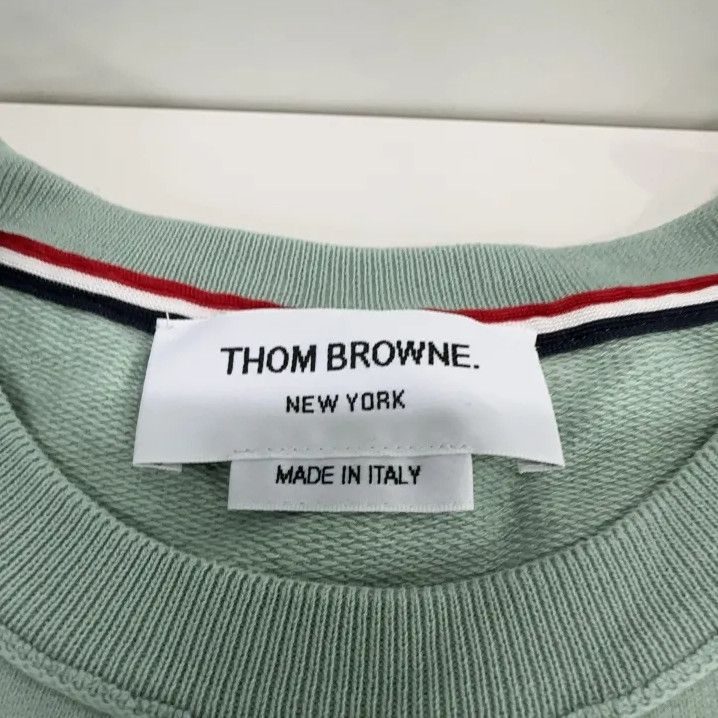 Thom Browne Thom Browne Men's Green Long Sleeve Sweatshirt Size US S / EU 44-46 / 1 - 4 Thumbnail