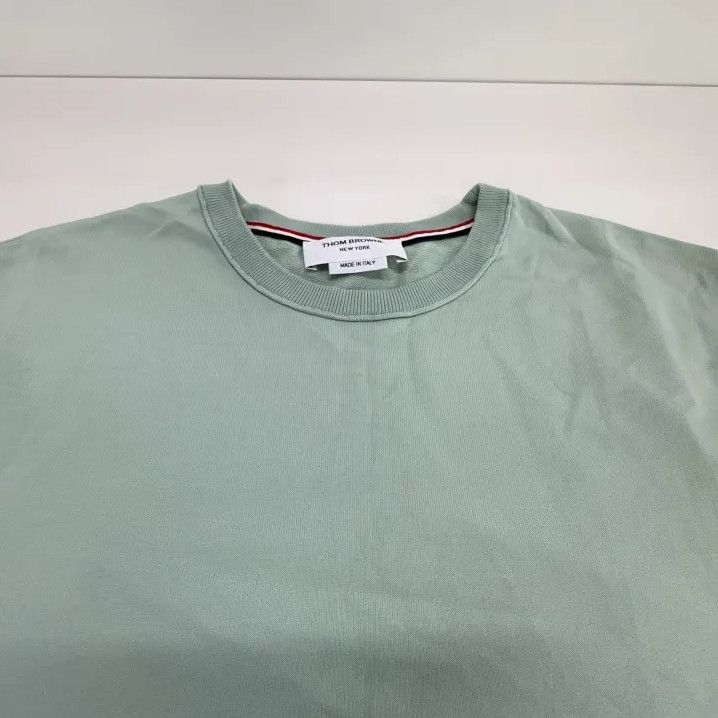 Thom Browne Thom Browne Men's Green Long Sleeve Sweatshirt Size US S / EU 44-46 / 1 - 8 Thumbnail