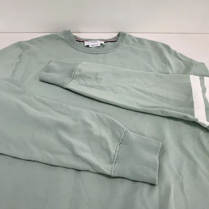 Thom Browne Thom Browne Men's Green Long Sleeve Sweatshirt Size US S / EU 44-46 / 1 - 10 Thumbnail
