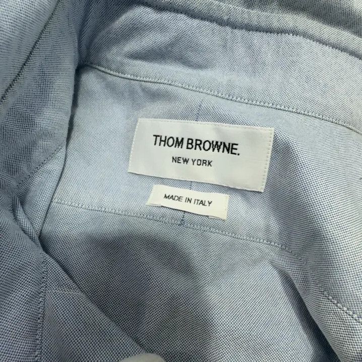 Thom Browne Thom Browne Blue Long Sleeve Cotton Shirt Size US M / EU 48-50 / 2 - 4 Thumbnail