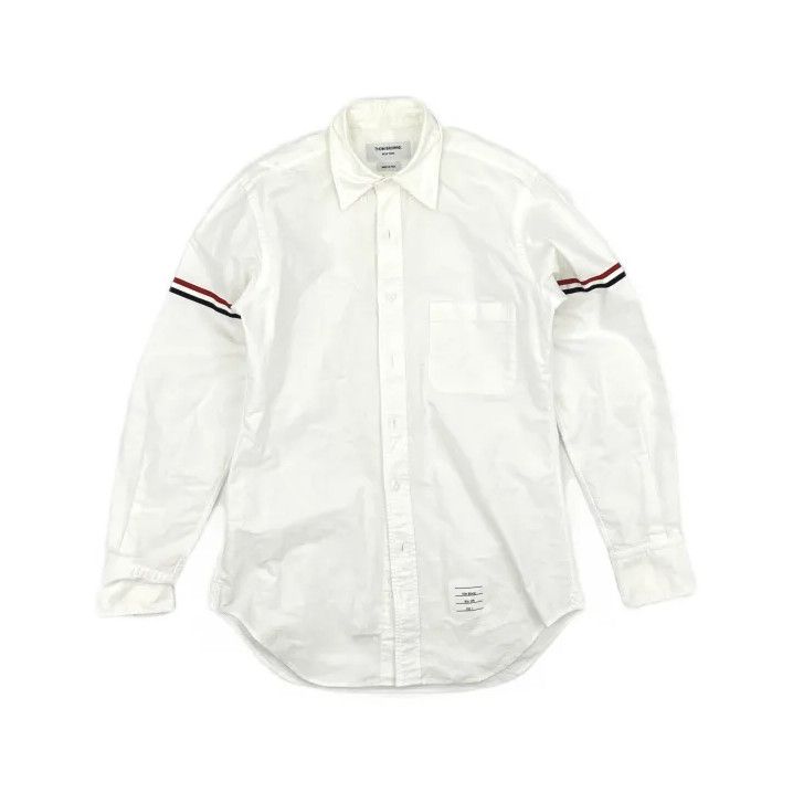 Thom Browne Thom Browne White Long Sleeve Button-Up Shirt Size US S / EU 44-46 / 1 - 2 Thumbnail