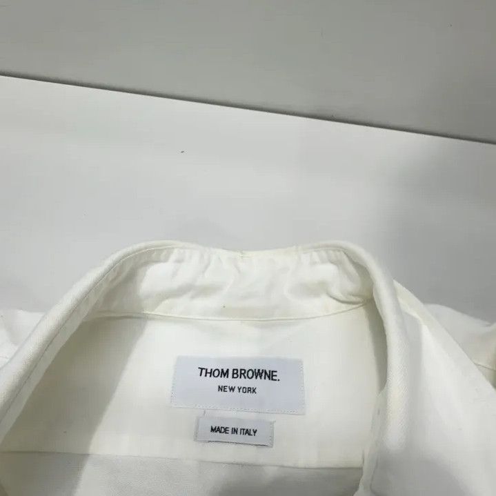 Thom Browne Thom Browne White Long Sleeve Button-Up Shirt Size US S / EU 44-46 / 1 - 5 Thumbnail