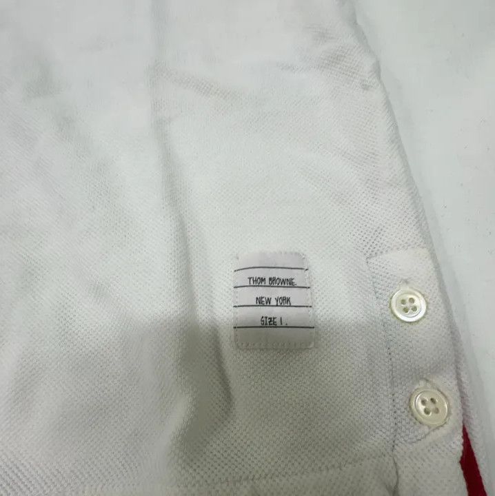 Thom Browne Thom Browne White Cotton Short Sleeve T-Shirt Size US S / EU 44-46 / 1 - 5 Thumbnail