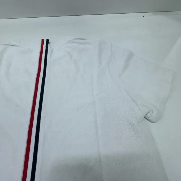 Thom Browne Thom Browne White Cotton Short Sleeve T-Shirt Size US S / EU 44-46 / 1 - 15 Thumbnail
