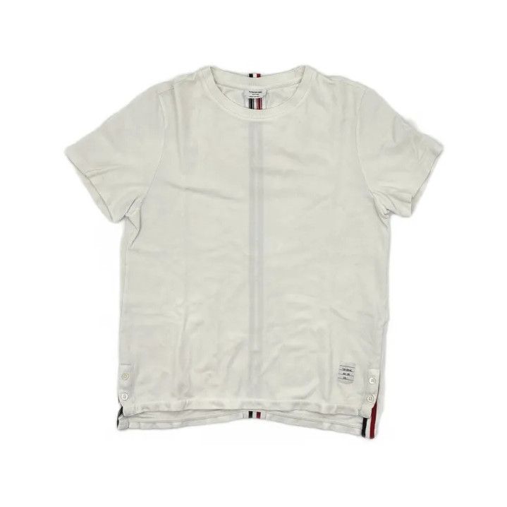 Thom Browne Thom Browne White Cotton Short Sleeve T-Shirt Size US S / EU 44-46 / 1 - 2 Thumbnail