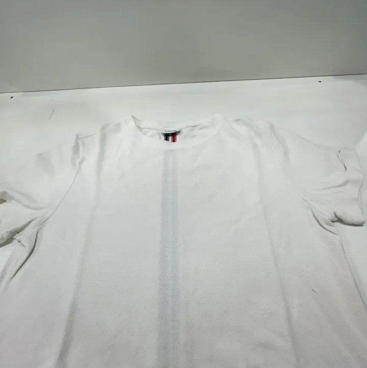 Thom Browne Thom Browne White Cotton Short Sleeve T-Shirt Size US S / EU 44-46 / 1 - 10 Thumbnail