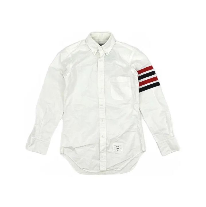Thom Browne Thom Browne Classic Striped White Oxford Shirt Size US S / EU 44-46 / 1 - 2 Thumbnail