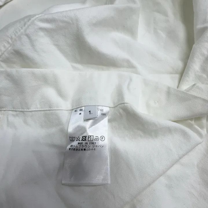 Thom Browne Thom Browne Classic Striped White Oxford Shirt Size US S / EU 44-46 / 1 - 5 Thumbnail