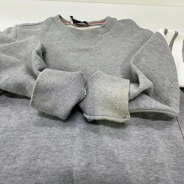 Thom Browne Thom Browne Classic Gray Crewneck Sweatshirt Size US S / EU 44-46 / 1 - 13 Thumbnail