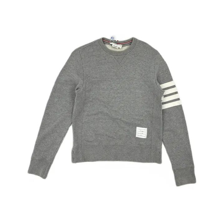 Thom Browne Thom Browne Classic Gray Crewneck Sweatshirt Size US S / EU 44-46 / 1 - 2 Thumbnail