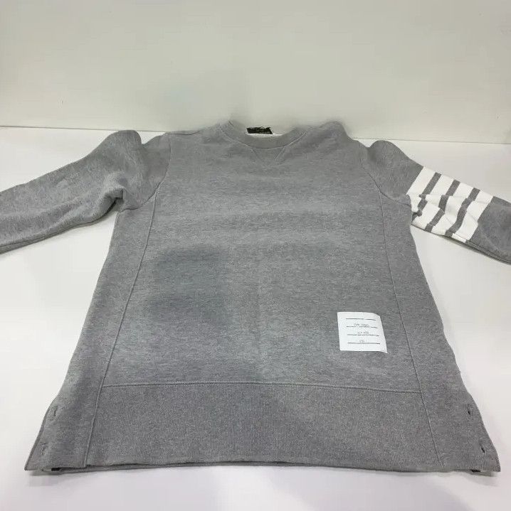Thom Browne Thom Browne Classic Gray Crewneck Sweatshirt Size US S / EU 44-46 / 1 - 15 Thumbnail