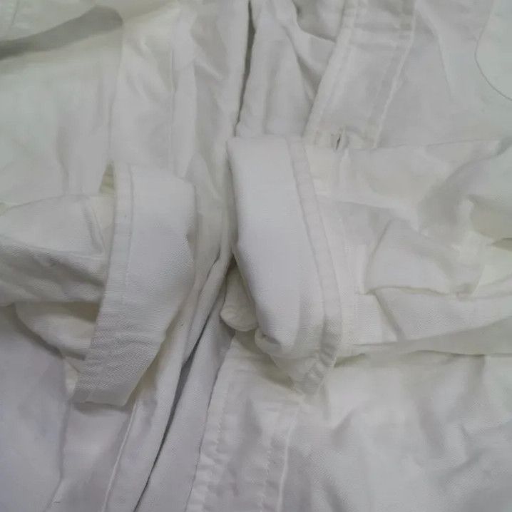 Thom Browne Thom Browne White Striped Long Sleeve Shirt Size US S / EU 44-46 / 1 - 4 Thumbnail