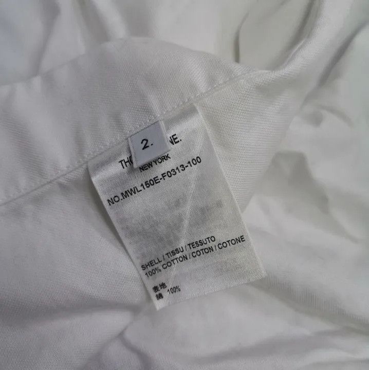 Thom Browne Thom Browne White Striped Long Sleeve Shirt Size US S / EU 44-46 / 1 - 2 Thumbnail