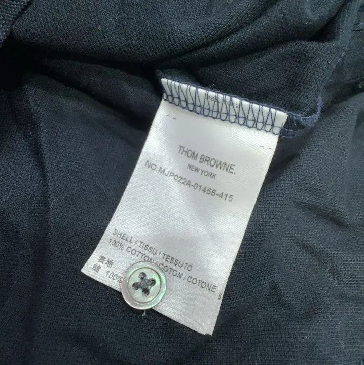 Thom Browne Thom Browne Navy Blue Striped Short Sleeve Polo Size US S / EU 44-46 / 1 - 3 Thumbnail