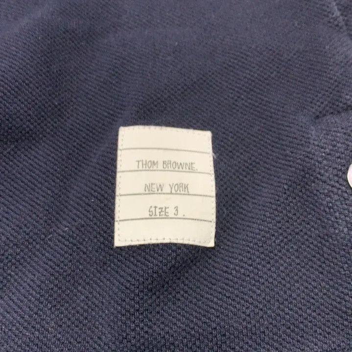 Thom Browne Thom Browne Navy Striped Cotton Short-Sleeve T-Shirt Size US M / EU 48-50 / 2 - 4 Thumbnail
