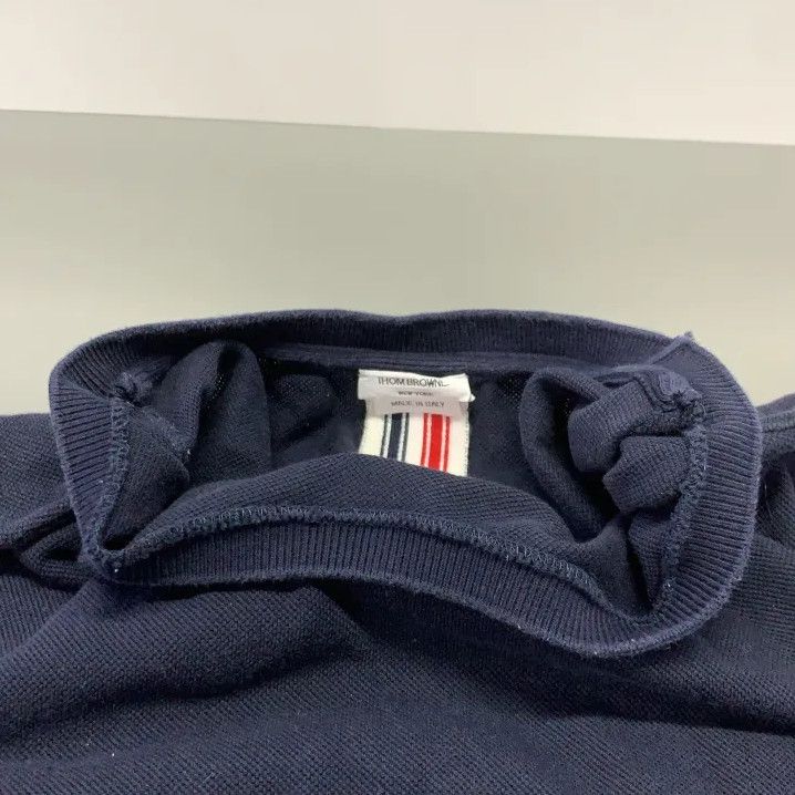 Thom Browne Thom Browne Navy Striped Cotton Short-Sleeve T-Shirt Size US M / EU 48-50 / 2 - 7 Thumbnail