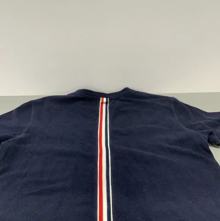 Thom Browne Thom Browne Navy Striped Cotton Short-Sleeve T-Shirt Size US M / EU 48-50 / 2 - 11 Thumbnail