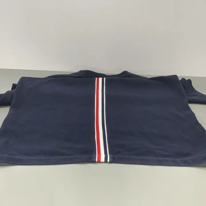 Thom Browne Thom Browne Navy Striped Cotton Short-Sleeve T-Shirt Size US M / EU 48-50 / 2 - 12 Thumbnail