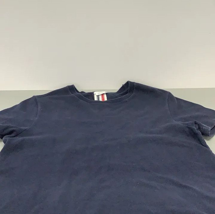 Thom Browne Thom Browne Navy Striped Cotton Short-Sleeve T-Shirt Size US M / EU 48-50 / 2 - 9 Thumbnail