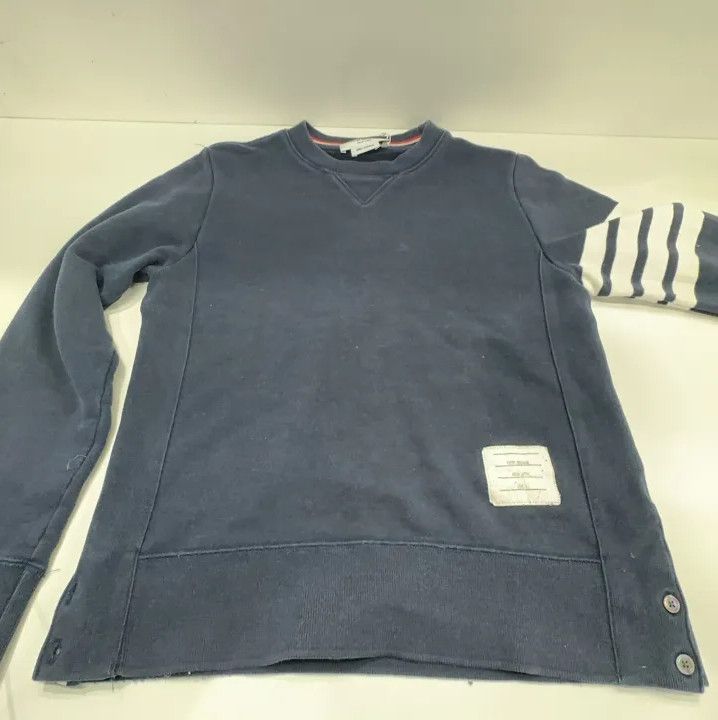 Thom Browne Thom Browne Classic Striped Crewneck Sweatshirt Size US S / EU 44-46 / 1 - 11 Thumbnail