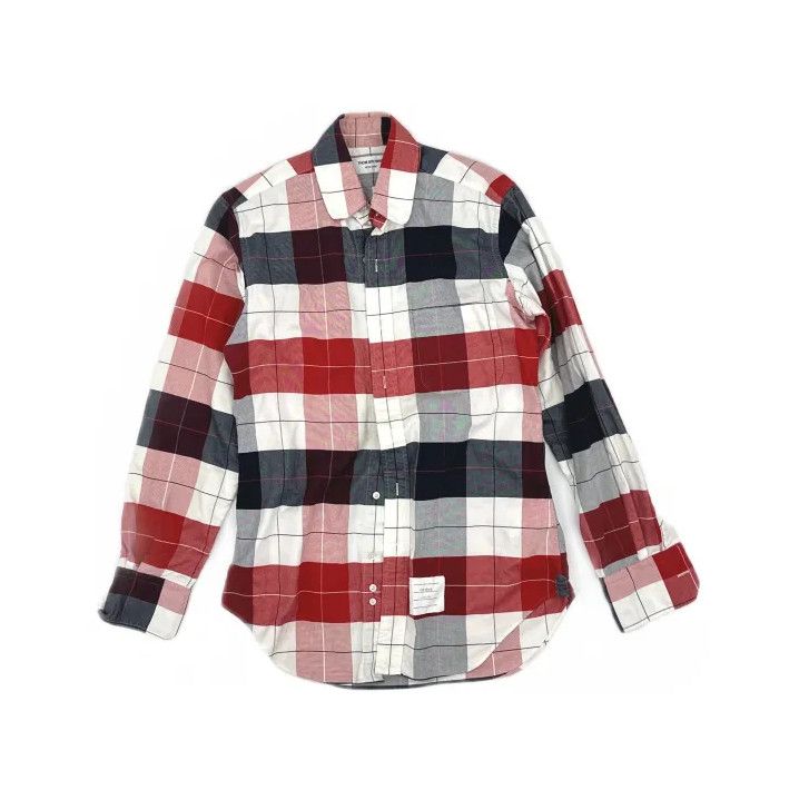 Thom Browne Thom Browne Plaid Long Sleeve Shirt Size US S / EU 44-46 / 1 - 2 Thumbnail