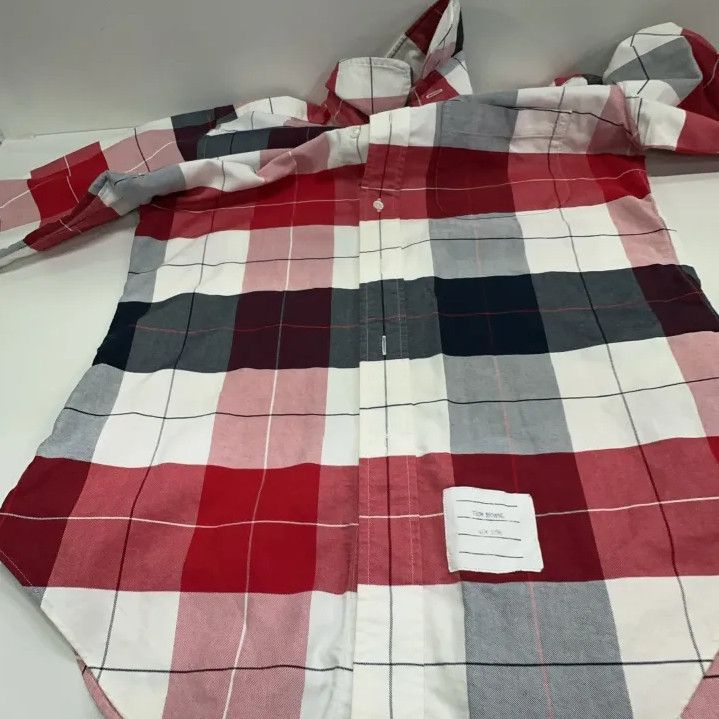 Thom Browne Thom Browne Plaid Long Sleeve Shirt Size US S / EU 44-46 / 1 - 10 Thumbnail
