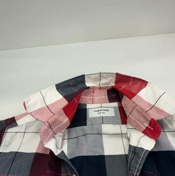 Thom Browne Thom Browne Plaid Long Sleeve Shirt Size US S / EU 44-46 / 1 - 8 Thumbnail