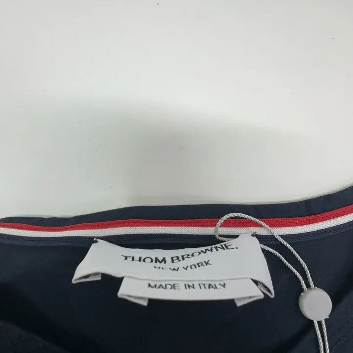 Thom Browne Thom Browne Navy Blue Short Sleeve T-Shirt Size US XS / EU 42 / 0 - 6 Thumbnail
