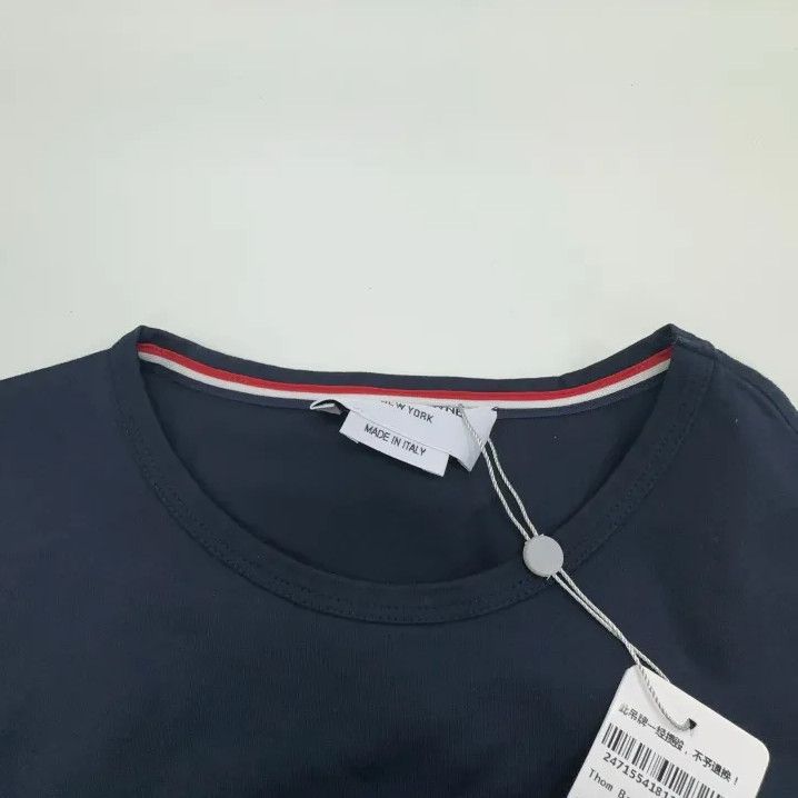 Thom Browne Thom Browne Navy Blue Short Sleeve T-Shirt Size US XS / EU 42 / 0 - 7 Thumbnail