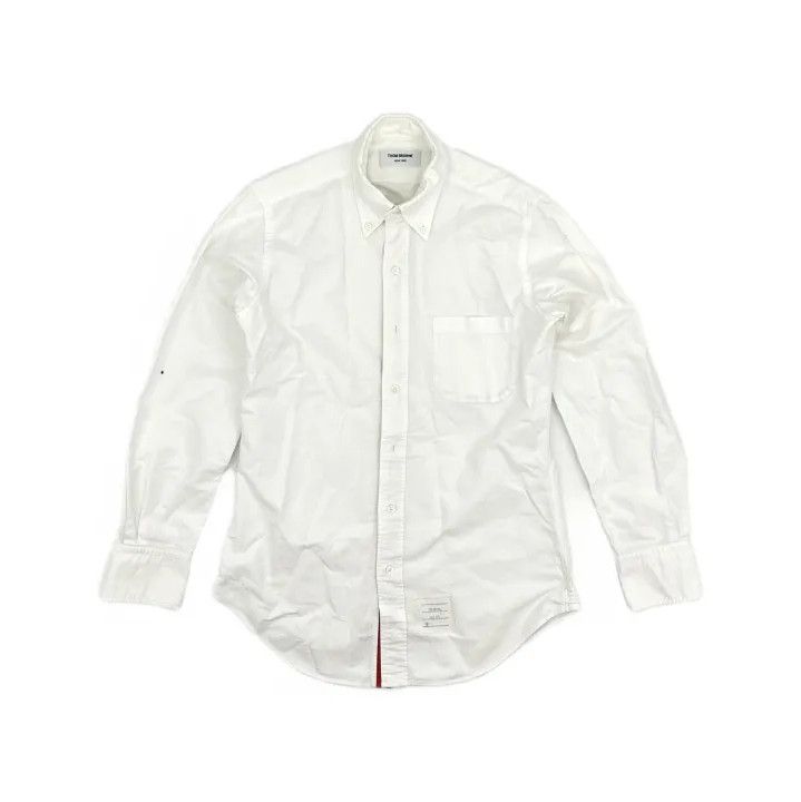 Thom Browne Thom Browne Classic Long Sleeve Oxford Shirt Size US M / EU 48-50 / 2 - 2 Thumbnail