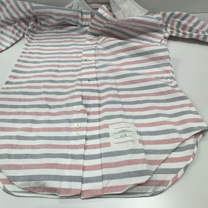 Thom Browne Thom Browne Striped Long Sleeve Shirt for All Size US S / EU 44-46 / 1 - 11 Thumbnail